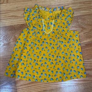 Janie and Jack Baby Girl Blueberry Top